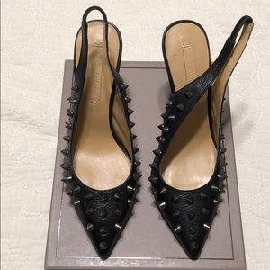 Studded sling back